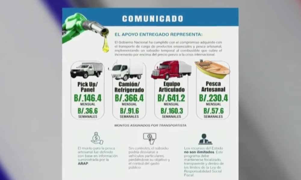 Inicia subsidio de combustible para otros sectores productivos