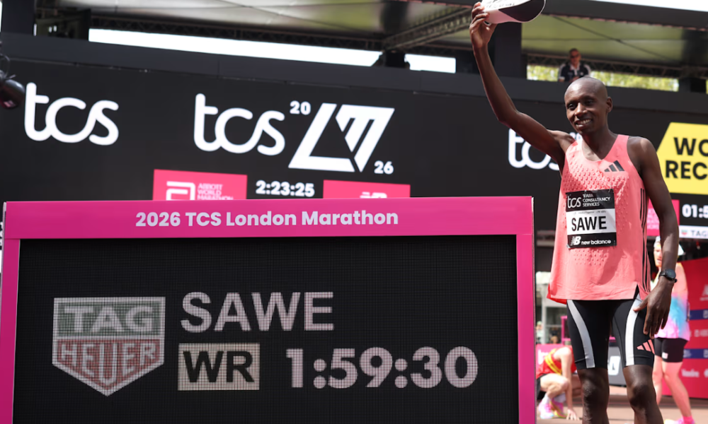 Sabastian Sawe pulveriza el récord mundial de maratón