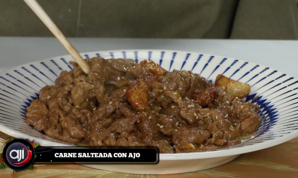 Carne salteada con ajo