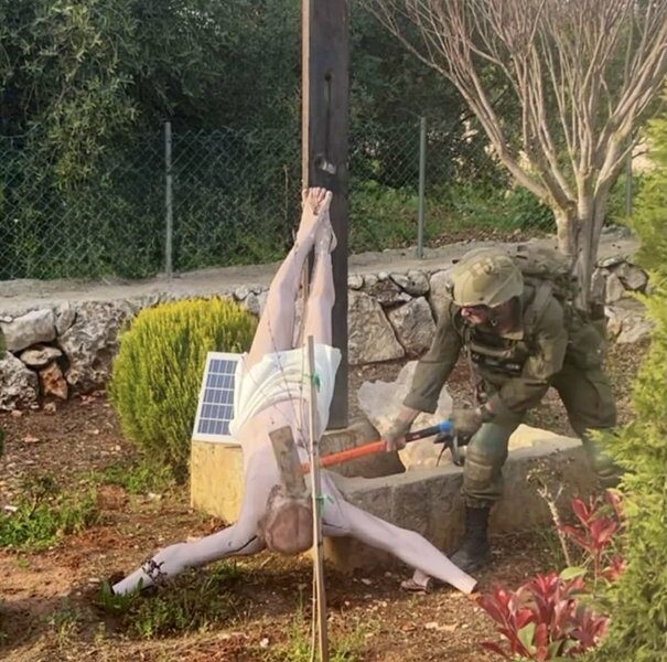 Israel sanciona a dos soldados por la destrucción de una estatua de Jesús